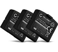 KALANKA-, Batterie pour Casque Compatible avec Sennheiser RI 840 (Set 840 TV), RR 4200, RI 830 (Set 830 TV) (150mAh, 3.7V) 3X Batterie de Remplacement BA300 BA 300