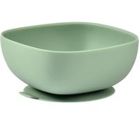 Kalanka-Béaba, Bol Ventouse Pour Enfant, 100% Silicone, Matière Douce Et Très Resistante, Adhère Table/Tablette Chaise Haute, Languette Permettant De Soulever L`Assiette, Compatible Micro-Onde, Sage