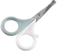 Kalanka-Béaba, Ciseaux Ongles Bébé/Enfant, Soin Des Ongles, Avec Embout Arrondis, Green Blue