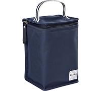 Kalanka-Béaba, Pochette Repas Bébé Isotherme, Rangement Biberons Grand Format, Grande Capacité, Transporte Repas Complet, Matière Souple, Pliable, Tissu Imperméable, Bleu Marine / Stripes