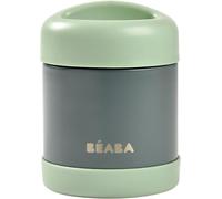 Kalanka-Béaba, Portion De Conservation Repas Bébé/Enfant, Inox, Isotherme, Conserve Chaud/Froid Aliments, Double Parois, 100% Hermétique, 300 Ml (Mineral Grey/Sage Green)