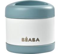 Kalanka-Béaba, Portion De Conservation Repas Bébé/Enfant, Inox, Isotherme, Conserve Chaud/Froid Aliments, Double Parois, 100% Hermétique, 500 Ml, Baltic Blue/White