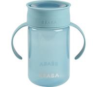 Kalanka-Béaba, Tasse D'apprentissage 360° Avec Disque Anti-Goutte, Système Breveté Anti-Fuite, À Partir De 12 Mois, Anses Amovibles, Avec Couvercle Hygiénique, Solide Et Légère, 340 Ml, Bleu