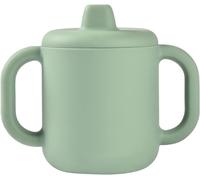 Kalanka-Béaba, Tasse D'apprentissage Bébé, Fonction Biberon/Tasse, 100% Silicone De Haute Qualité, Larges Poignées, Facilite La Prise En Main, Ergonomique, Bec Souple, Vert Sauge