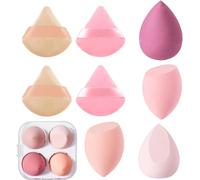 Kalanka-Beauty Blender, 8 Pièces Éponge Fond De Teint Éponge Maquillage Pour Fonds De Teint, Beauty Blender, Eponge Maquillage, Poudres Liquides, Etc, Éponge De Maquillage Existe En 2 Formes