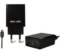 KALANKA-Beline Universal Dual-Port Charger & MicroUSB Cable - Black