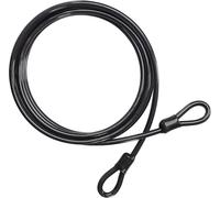 Kalanka-Belle Vous Câble Antivol Velo - Cable De Securite Velo Noir Très Résistant De 4,5 M De Long Et 10 Mm D¿Épaisseur - Câble Flexible En Acier En Revêtement De Vinyle Avec Double Boucle