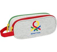 Kalanka-Benetton Pop Trousse Pour Enfant Pour Enfants De 5 À 14 Ans, Confortable Et Polyvalent, Qualité Et Résistance, 21 X 6 X 8 Cm, Gris, Gris, Estándar, Décontracté