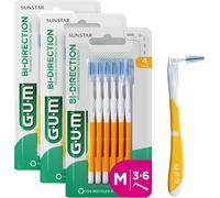 Kalanka-Bi-Direction Brossettes Interdentaires Orientables En 2 Positions Positionnement À 90 Degrés Nettoyage Des Dents Et Élimination De La Plaque Dentaire 1.4mm, Iso 4 Taille M Lot De 3x