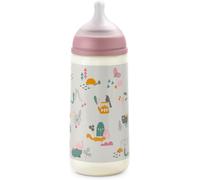 Kalanka-, Biberon 360 Ml. Biberon Avec Tétine Symétrique Sx Pro En Silicone À Débit Rapide (L). Avec Valve Anti-Colique. Silicone Fin Ultra-Doux. Pour Bébés, +6 Mois. Walk Rose