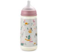Kalanka-, Biberon 360 Ml. Biberon Avec Tétine Symétrique Sx Pro En Silicone À Débit Rapide (L). Avec Valve Anti-Colique. Silicone Fin Ultra-Doux. Pour Bébés, +6 Mois. Walk Rose