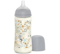 Kalanka-, Biberon 360 Ml, Biberon Avec Tétine Symétrique Sx Pro En Silicone À Débit Rapide (L). Avec Valve Anti-Colique. Silicone Fin Ultra-Doux. Pour Bébés, +6 Mois, Wonderland Bleu Floral