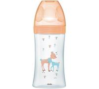 Kalanka-- Biberon Anti-Colique Sensation+ Verre, Beige Biche, 270ml, 0-6 Mois, Tétine Plate, Débit 2