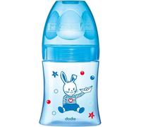 Kalanka--Biberon Initiation 150ml Bleu Bateau 0-6 Mois Tétine Ronde 3 Vitesses Débit 1