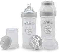 Kalanka-Biberons Anti-Coliques Avec Récipient Pour Lait En Poudre Et Mélangeur - 2x 260ml Tétine En Silicone À Débit Moyen Biberon Sans Bpa 2+ Mois Blanc