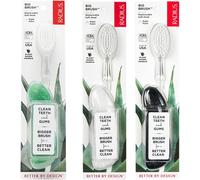 Kalanka-Big Brush Lot De 3 Brosses À Dents Sans Bpa Et Acceptées Ada Pour Améliorer La Santé Des Gencives Et Réduire Les Problèmes De Gencives ¿ Main Droite