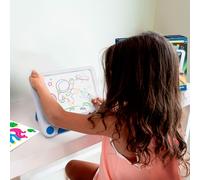 KALANKA-Big Minds - Tableau Magique Led Tablette Dessin Enfant 3 En 1 Tablette A Dessin 4 Ans+ Tableau D'écriture 6 Pochoirs De Dessin Réversibles Cadeau Enfant Jouet Enfan 4 Ans