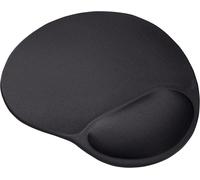 KALANKA-Bigfoot Tapis de Souris Ergonomique avec Repose Poignet en Gel, 236 x 205 mm, avec Remplissage, Base Antidérapante, Gel Pad pour Ordinateur, PC, Portable, Bureau - Noir