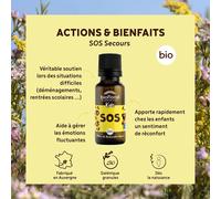 Kalanka-Biofloral Kids - Sos Secours Bio - 470 Granules - Soutien Émotionnel - Fleurs De Bach Authentiques - Sans Alcool