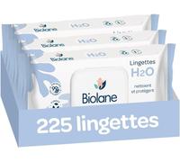 Kalanka-Biolane - Lingettes Bébé À L'eau - 225 Lingettes - Lot De 3x75 - Nettoyage Doux Et Efficace - Dès La Naissance - Qualité Française