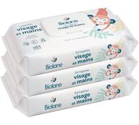 Kalanka-Biolane - Lingettes Bébé Visage Et Mains - Lot De 3 Paquets - 192lingettes(3x64) - Nettoie Et Protège - Toilette - Peaux Sensibles - 97% D'ingrédients Naturels