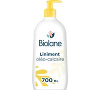 Kalanka-Biolane ¿ Liniment Oleo Calcaire Bébé ¿ Nettoyant Sans Rinçage ¿ 98% Origine Naturelle ¿ Peaux Sensibles - Nettoie Et Protège Le Siège De Bébé ¿ 700ml ¿ Fabriqué En France