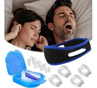 Kalanka-Bkepdy Dispositif Anti Ronflement Kit Complet Avec Bandeau Anti Ronflement Dilatateurs Nasaux Et Étui De Rangement Solution Efficace Pour Un Sommeil Paisible Convient À Tous(D)