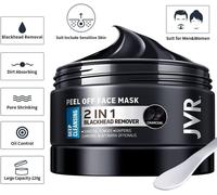Kalanka-Blackhead Remover Masque, Black Masque Peel Off, Charcoal Blackhead Remove Mask Profondeur Nettoyant Pores, Supprime Points Noirs/Acné, Masque Charbon Noire (120ml)