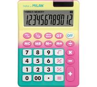 KALANKA-Blister Calculatrice 12 Chiffres Sunset Jaune - Rose ®