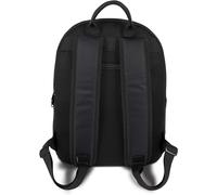 KALANKA-BLK Sac à dos pour homme et femme Noir élégant et urbain Sac à dos de jour antivol avec compartiment pour ordinateur portable - 40 cm de large, 22 l d'espace de rangement Noir