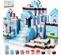 KALANKA-Blocs de Construction Magnétiques 3D, 96 Pièces Blocs de Construction Magnétiques pour Construire Un Monde d'aimants de Min, Jouet Montessori à partir, Cadeaux pour Filles et Garçons 3+ Ans