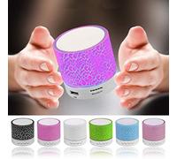 KALANKA-Bluetooth Speaker LED Portable Mini Wireless Speaker Player USB Radio FM Mp3 Music Sound Colum for PC Mobile Phone (Black)