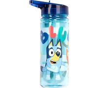 Kalanka-Bluey Bouteille D'eau Avec Paille - 580 Ml - 100% Étanche - Durable - En Plastique Solide Et Sans Bpa - Bleu Clair