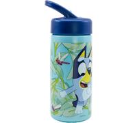 KALANKA-Bluey Bouteille d'eau de sport avec paille et poignée intégrée, 410 ml, bleu, Estándar, Décontractée
