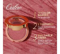Kalanka-Blush Maquillage Briller Illuminateur Bronzer Terracotta,Couleur Riche,Longue Durée, Fini Briller, Adapté À Différents Groupes De Peau, 4,8 G,Goddess