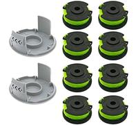 KALANKA-Bobine de fil de rechange pour débroussailleuse Ryobi RAC142 36 V, pour débroussailleuse RLT36B33 & RY36LT33A-0, 2 mm x 6,1 m (8 bobines + 2 capuchons)