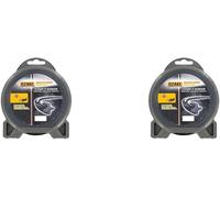 KALANKA-Bobine de fil nylon hélicoïdal OZAKI 507508, Ø2 mm, Longueur 15 m, Twisted Power Silent Line (Lot de 2)