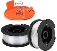 KALANKA-Bobine Fil Nylon Pièces de Rechange Coupe Bordure Black et Decker A6481 A6485 AF-100 (Longueur du Fil 9,1m Diamètre ¿1,65mm) (Black & Decker AF-100, 2 Pièces)