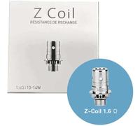 KALANKA-Bobine Z Coil In-nokin (1,6ohm Paquet de 5) [MTL 10-14 W] adaptées au Réservoir Zlide Top Tank Go Z+Tank Z II Tank Z Pro Tank Zentih D22 Tank Zlide Tank Coolfire Z80 Kit Gozee Original - No N
