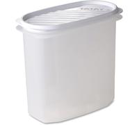 KALANKA-Boîte Alimentaire, Hermétique, 2 L Capacité, Couvercle à pression flexible, sans BPA, passe au Micro-ondes et au Lave-vaisselle, Blanc. Dimensions: 18,4 x 9,7 x 17,8 cm