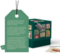 Kalanka-Boîte Cadeau De Noël - Boîte À Énigmes Et Alternative Au Papier Cadeau De Noël, Emballage De Cadeaux En Argent Au Design Nostalgique, Taille S (12 Cm)