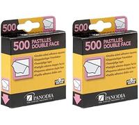 Kalanka-Boîte De 500 Pastilles Adhésives Double-Face - Marque Française (Lot De 2)