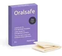 Kalanka- Boîte De 8 Oralsafe Digue Dentaire En Latex Goût Fraise Protège Lors De La Pratique Du Cunnilingus Et De L'anulingus