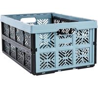 Kalanka-Boîte Pliante Robuste Ida, Plastique Résistante (Pp), 48 X 35 X 23 Cm, 32 L, Nordic Blue
