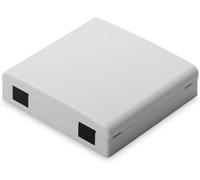 KALANKA-Boîtier de Distribution Fibre Optique - 2X SC Simplex ou 2X LC Duplex - Prise de raccordement FTTH - Fibre Optique - Gris