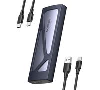KALANKA-Boîtier M.2 SSD NVMe USB 3.2 Gen 2 10 Gbps Adaptateur NVMe SSD M.2 2230 2242 2260 2280 Compatible avec iPhone 17 Pro Max Air 16 15 Mac MacBook PC Windows Linux PS5 Xbox Deux Câbles Inclus
