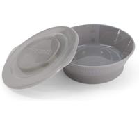 Kalanka-Bol Pour Bébé Avec Couvercle Hermétique ¿ Bol De Sevrage Sans Bpa ¿ Assiette D¿Alimentation Pour Bébés Dès 6 Mois ¿ Vaisselle De Formation Pour Enfants ¿ Gris