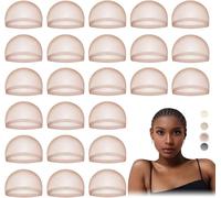 Kalanka-Bonnet De Perruque Hd Pour Femmes, Bonnet De Perruque Brun Foncé, Bonnet Transparent Pour Perruque, 24 Pcs