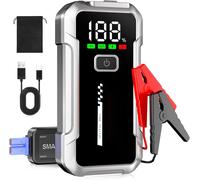 Kalanka-Booster Batterie Voiture 4000a Démarreur De Voiture 12v (Jusqu'à 8l Essence Ou 6l Diesel) Jump Starter Avec Lumière Led Pince Intelligente Écran Lcd Protection Multiple Pour 12v Auto Moto Suv