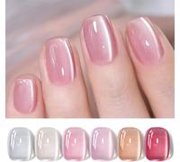 Kalanka-Born Pretty Vernis Magnetique Semi Permanent Cat Magnetic Eye Gel Crystal Light Jelly Rose Glass Vernis ¿¿ Ongles U V Brillant Aurora Gel